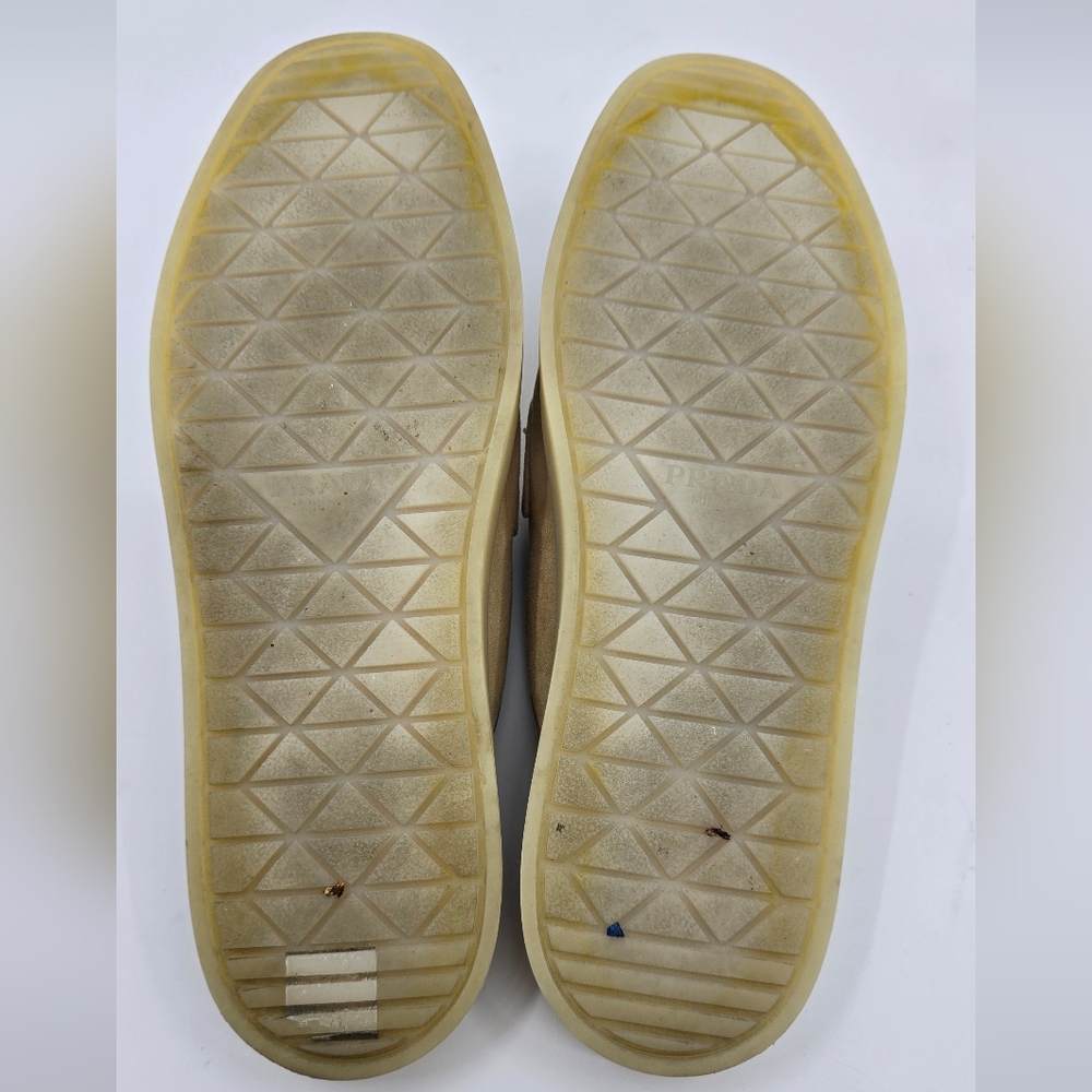 Prada Ecru Suede Mules - 38 - Picture 14 of 16